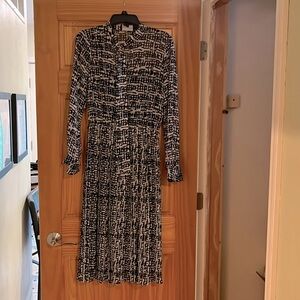 Sheer Dress with Black slip.